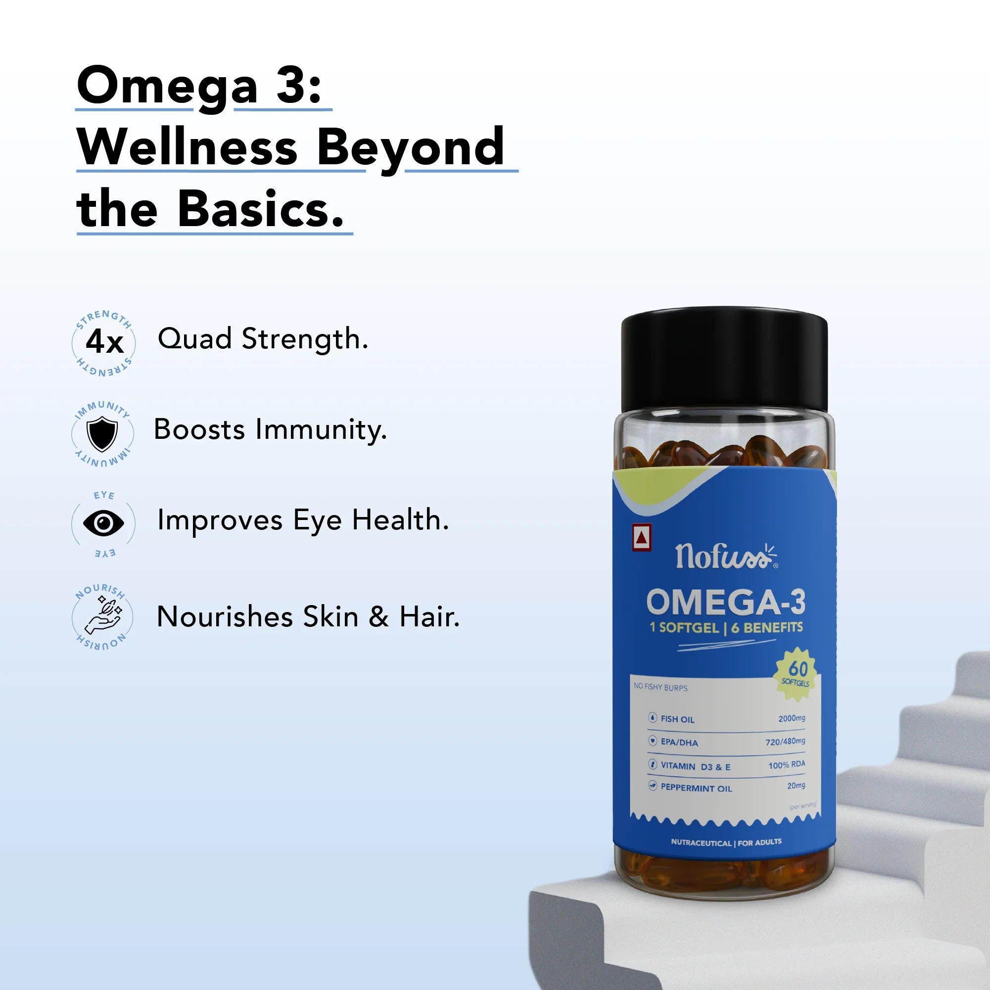 NoFuss Omega 3 Capsules