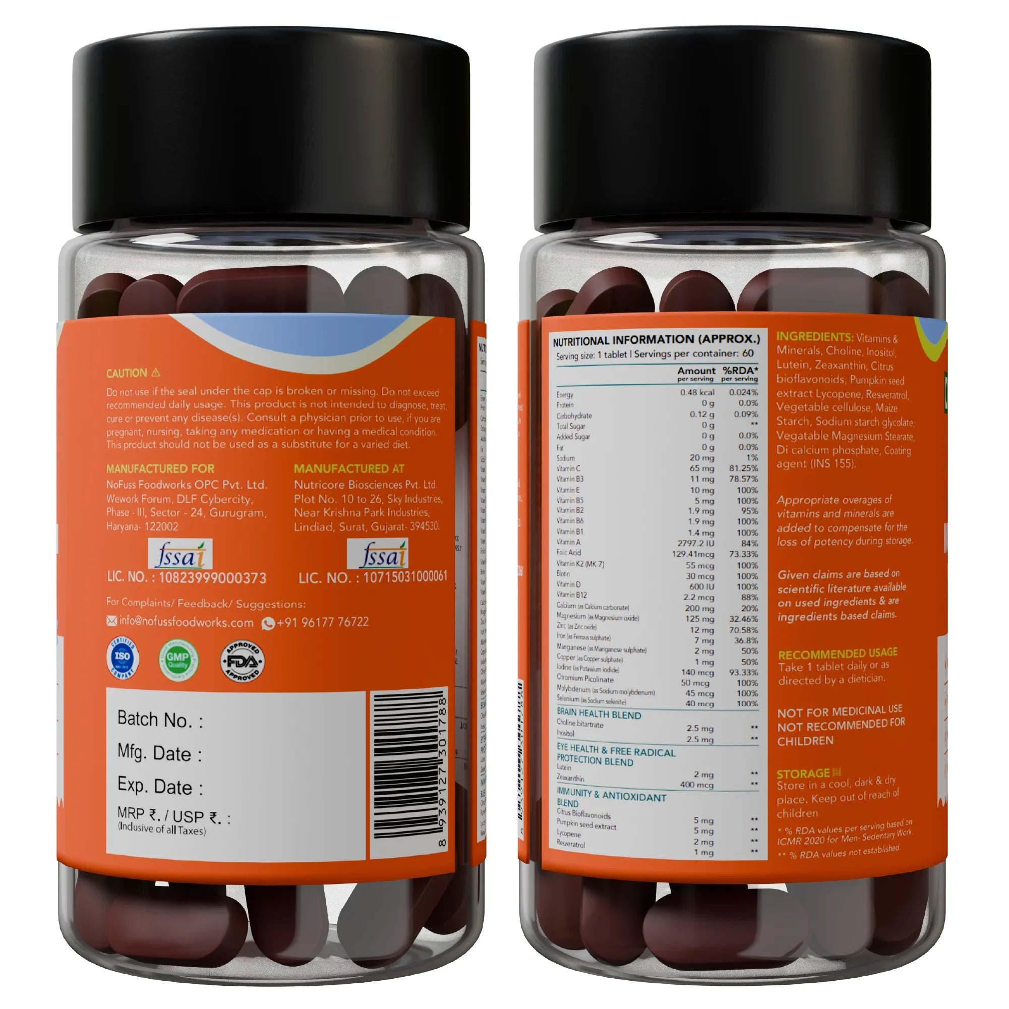 NoFuss Multivitamin Tablets