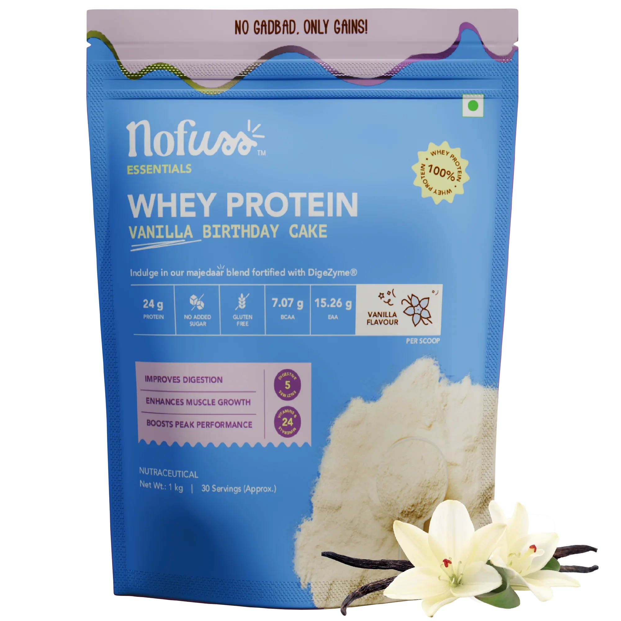 NoFuss Whey Protein - Vanilla Birthday Cake