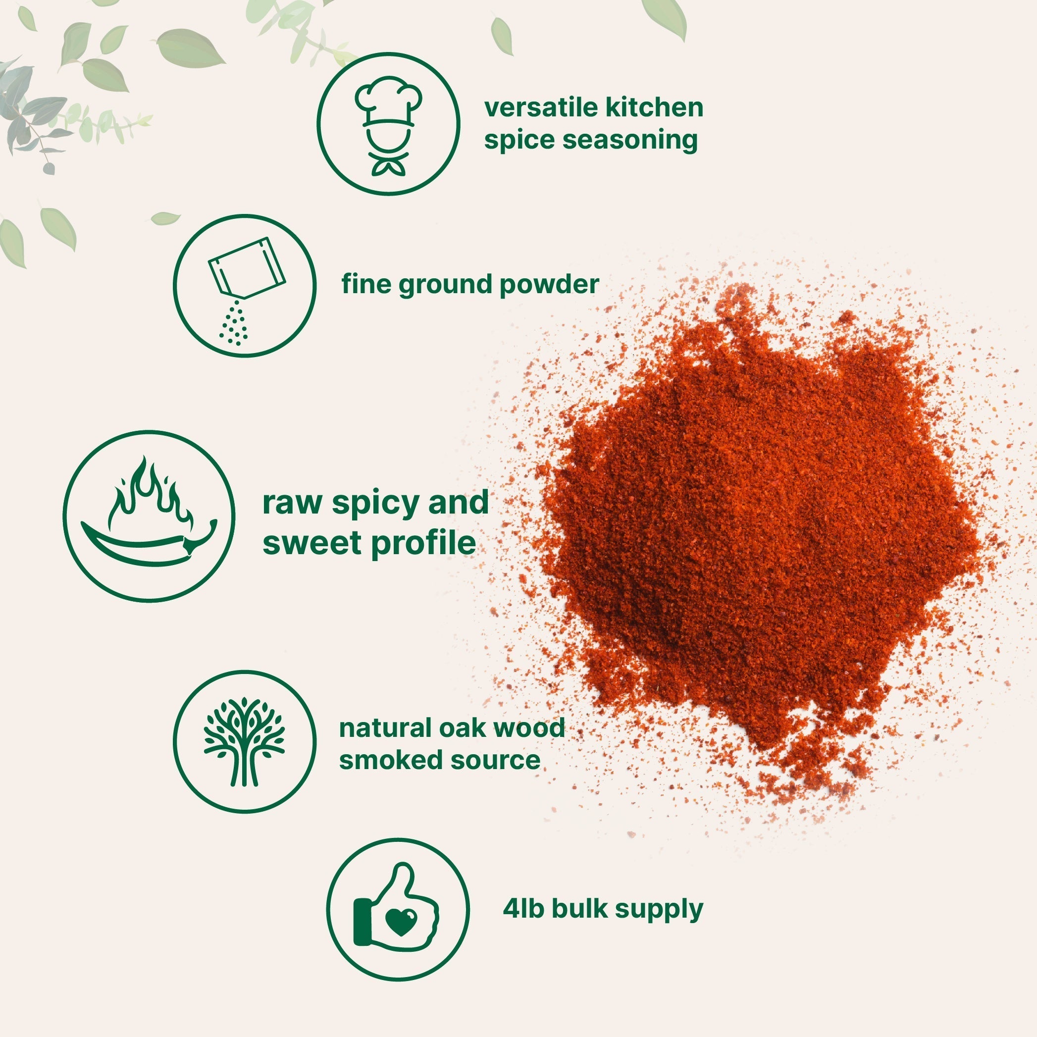 Micro Ingredients Smoked Paprika Powder - Authentic Spanish Flavor, 64 Ounce