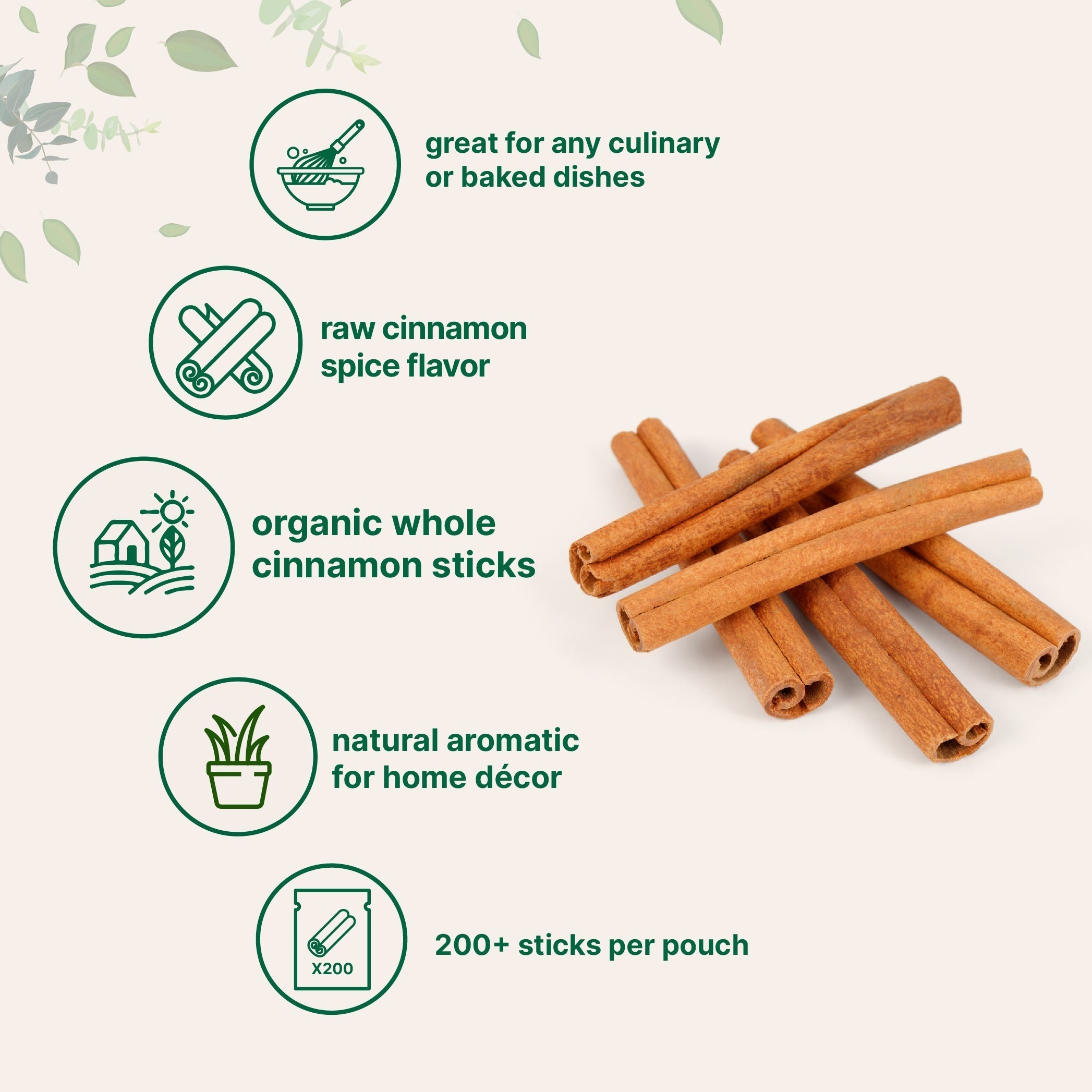 Micro Ingredients Organic Whole Cinnamon Sticks