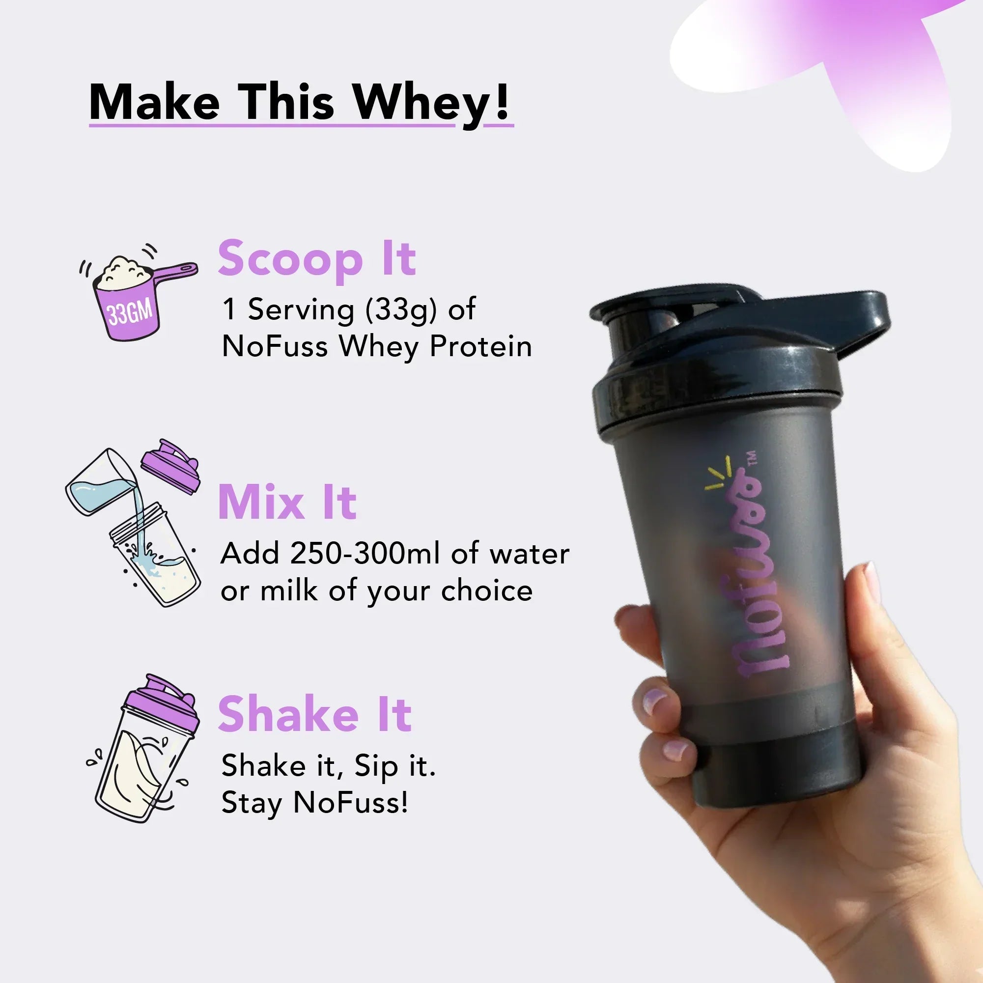 NoFuss Whey Protein - Cappuccino Carnival