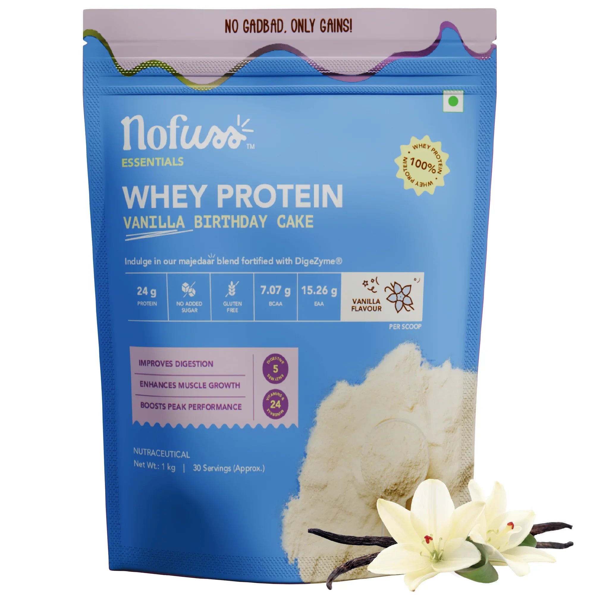NoFuss Whey Protein - Vanilla Birthday Cake