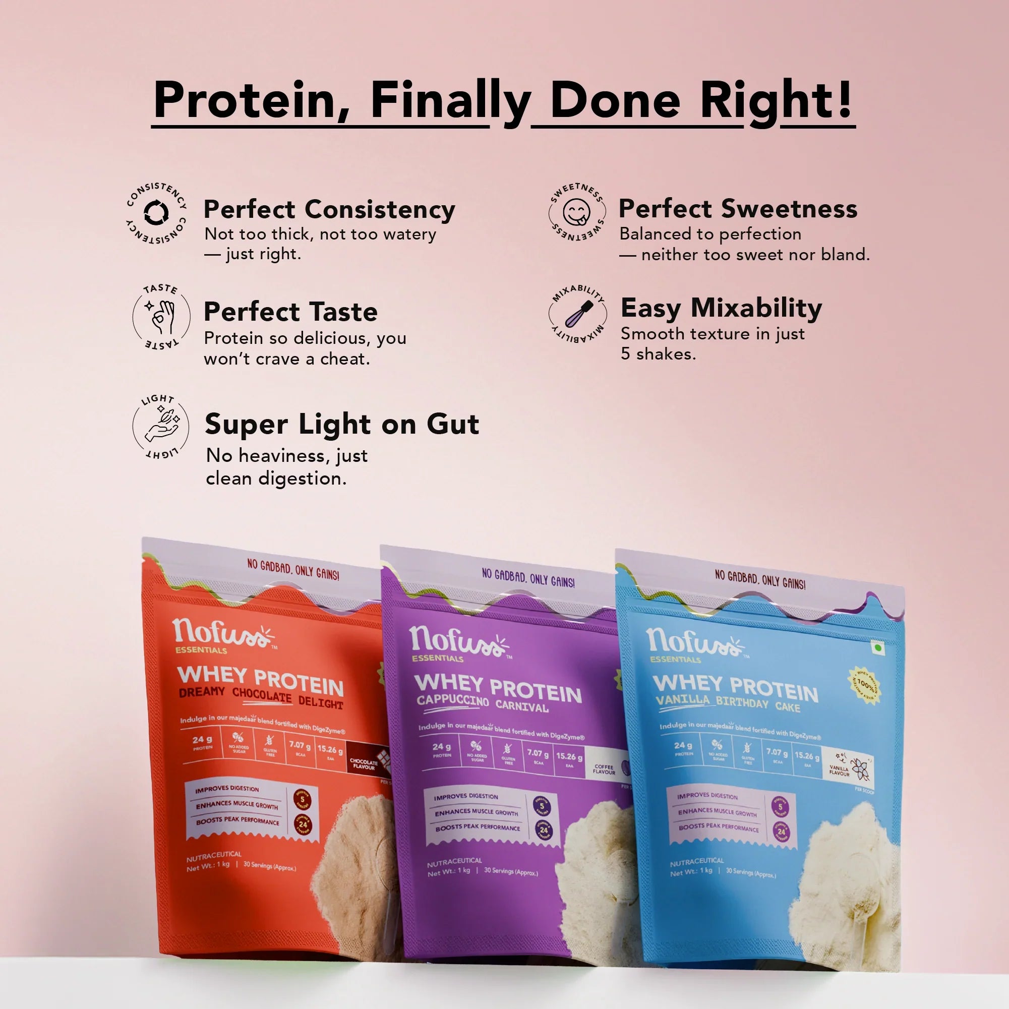 NoFuss Whey Protein - Dreamy Chocolate Delight