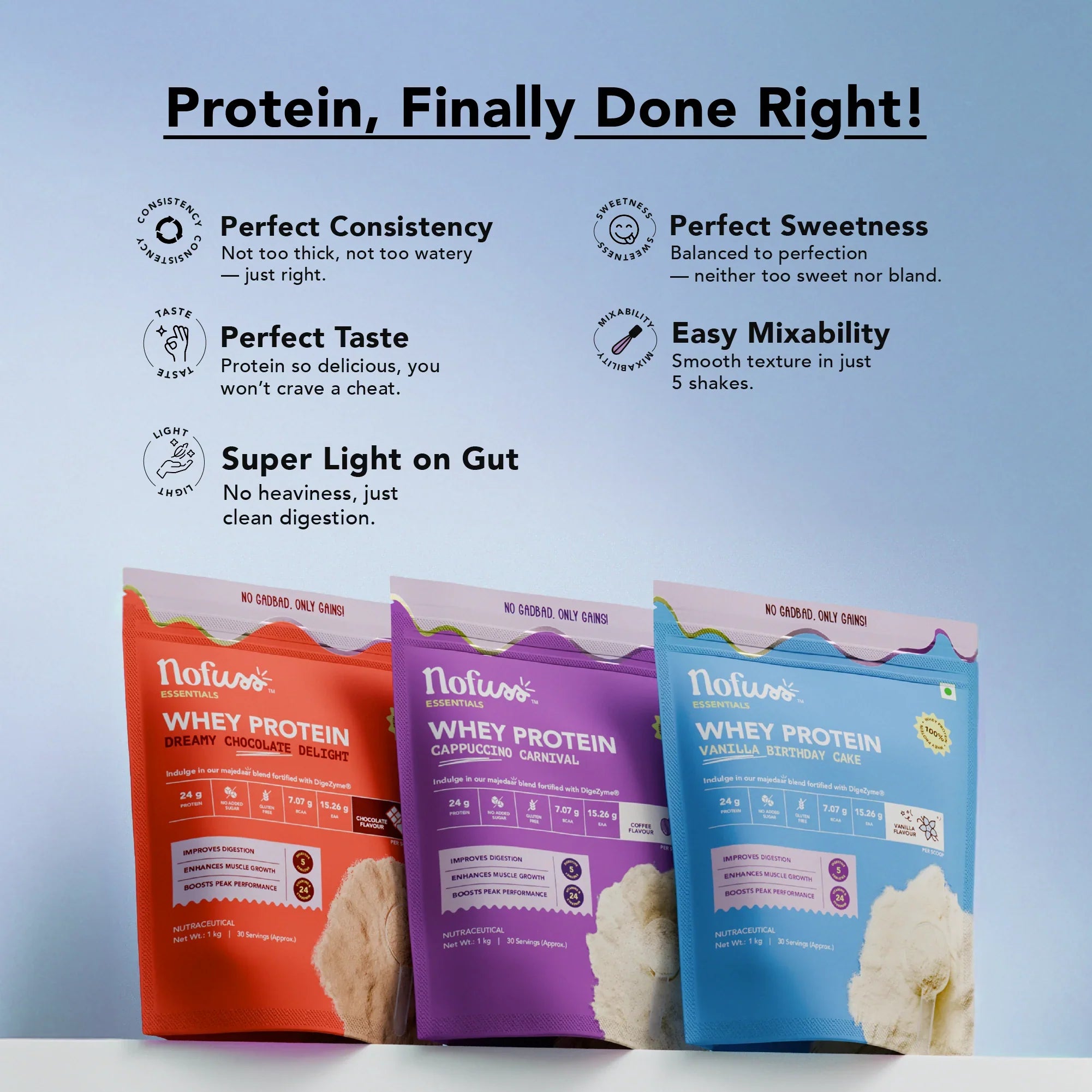 NoFuss Whey Protein - Vanilla Birthday Cake