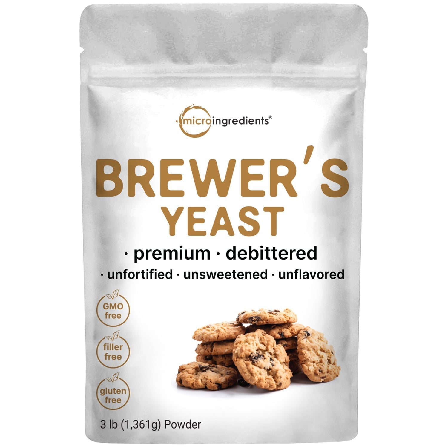 Micro Ingredients Brewers Yeast, 3lbs Powder